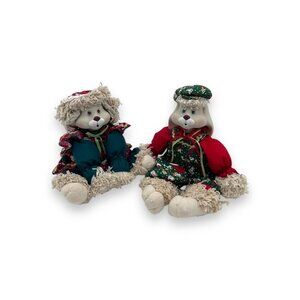 House of Lloyd Christmas Around the World Hip/Hop Bunny Set VTG 95 Shelf Sitter